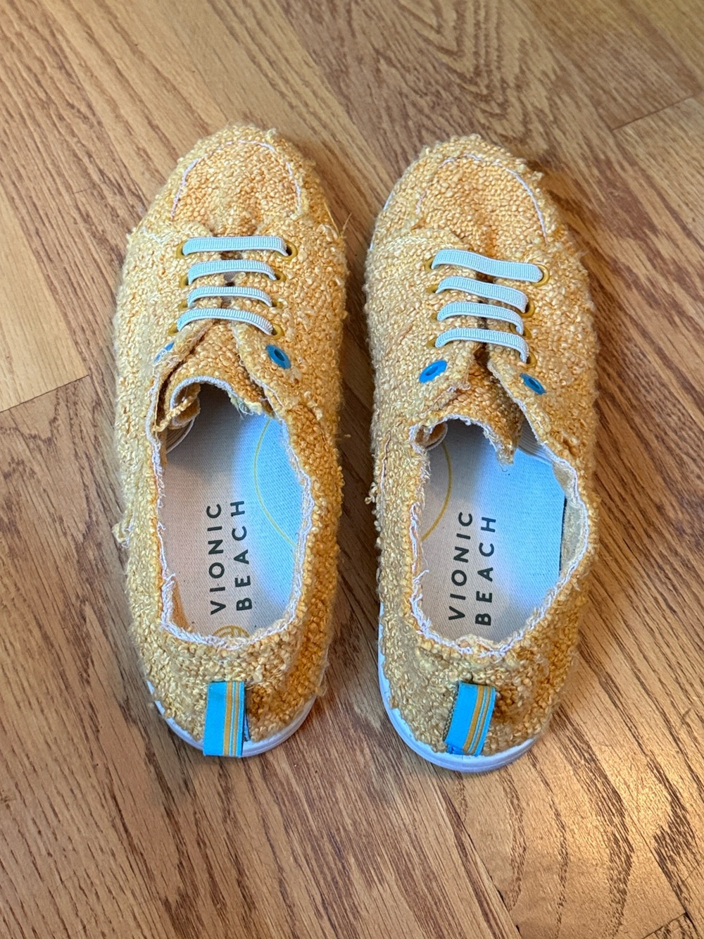 Vionic Beach Pismo Sneakers Orthotic Insole Comfort Yellowish/Blue Women’s Sz 9 - Picture 7 of 10